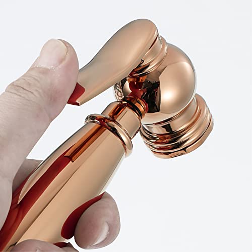 Base de douche en ABS et kit douchette bidet or rose pour toilette - 4