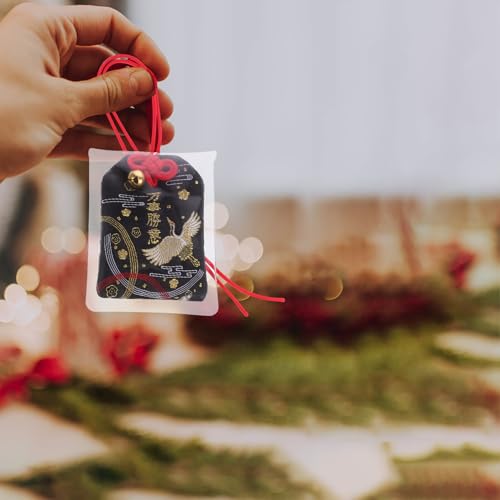 Amuleto omamori para coche NUOBESTY de dos piezas con bolsitas de bendición académica japonesa 4