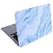 Cosmos Rubberized Plastic Hard Shell Cover Case for MacBook (Macbook Pro 13" Retina (A1502 / A1425), White Blue Marble Pattern)