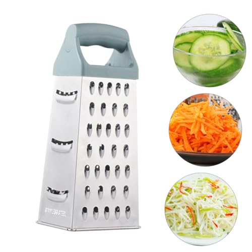Rallador de acero inoxidable Luxshiny 4 caras multipropósito miniatura 6