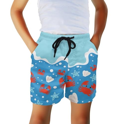Little Boys Quick Dry Beach Board Shorts Kids Cartoon Swim Trunk Swimsuit Beach Shorts for Boy Teens2
