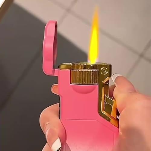 Encendedor de butano elegante con linterna de llama duradera 3