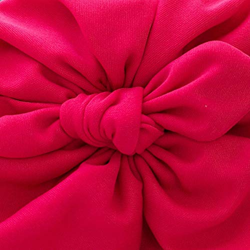 Touca Turbante Bebê Zoe Malha Gel Laço Pink