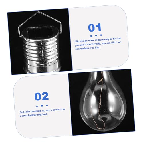 Ampoules solaires extérieur étanches en ABS et PC transparent
