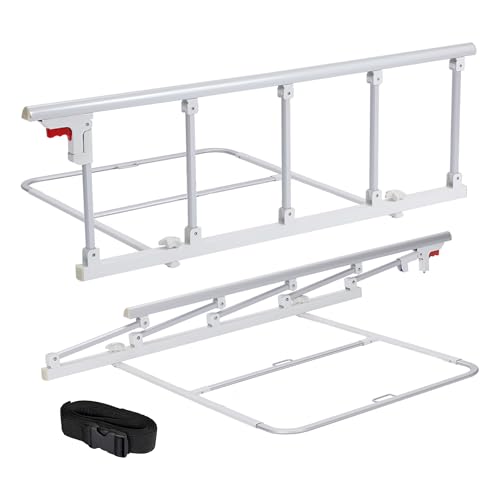 Real Relax Bed Rails for Elderly Adults Safety, Folding Bed Railings for Seniors Fit Full Twin King Queen Size, for Elderly Adults Rail Assist for Seniors Safety Bed, 48.6"x16.3" by Real Relax - Used condition - CA$61.05