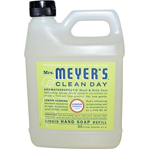 Image of Earth Friendly, Mrs. Meyers Liquid Hand Soap Refill 33 Oz Lemon Verbena Scent - Pack of 6