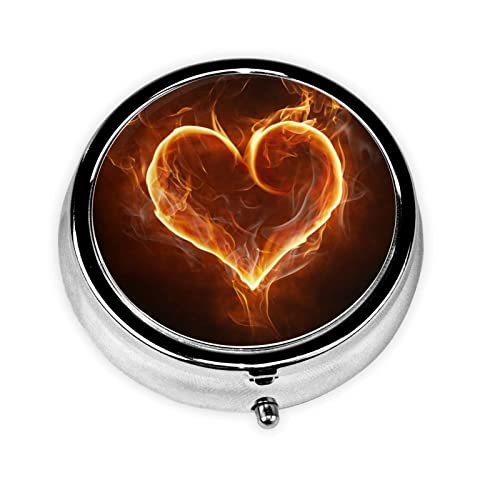 Pill Box Love Flame ���E���h�s���P�[�X 3�R���p�[�g�����g �� �s���I�[�K�i�C�U�[ ���킢���s���I�[�K�i�C�U�[ �|�[�^�u�� ���s �s���{�b�N�X �� �r�^�~�� �^�� �̖� ���[�{�b�N�X ���j�[�N�ȃM�t�g�I�[�K�i�C�U�[