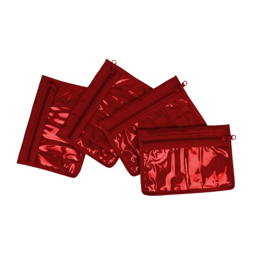 Yazzii 4 Pocket Crafter’s Organizer Tote – Arts & Crafts Storage Tote Bag - Multipurpose Storage Organizer For Crafts, Sewing, Jewelry, Make Up – Red #TOP5