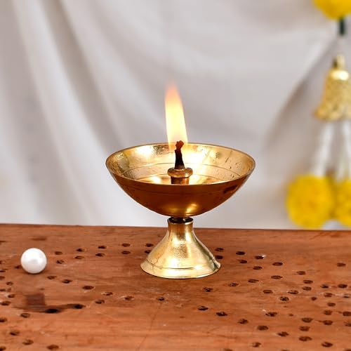 Brass Diya Diwali Decoration Items For Home Décor Gift Deepak Oil Lamp For Diwali Decoration Item, Daily Puja & Other Religious Rituals | Home Décor | Deepak For Rs. 80 @ 92 %