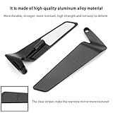 LXCMQL 2 Pcs Motorcycle Mirrors for Aprilia Tuono V4 1100 und Tuono V4 Factory 2021-2022, Rotatable Adjustable Motorcycle Rearview Mirror Side Mirror Motorcycle Fixed Wing Invisible Rearview Mirror - Image 6