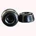Wall Door Stop Door Knob Bumper & Wall Protector. Sound Dampening Self-Adhesive Door Stop (Black, 6-Pack) (0.5 in Thick & 0.9 in Diameter)