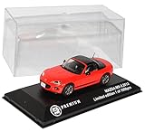Aus Metall mit Plastikteilen Ixo Mazda MX5 NC Rot mit Dach 2005-2015 limitiert 1 von 1008 Triple 9 1/43 Modell Auto