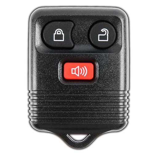 Mando para coche de 3 botones KeylessOption negro de repuesto para control remoto