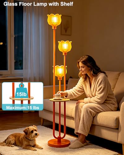 Image of Lightdot Globe Floor Lamp with LED Bulbs Included, Dimmable Floor Lamps,Unique Modern Standing Tall Lamp for Bedroom Living Room /Sofa Beside /Corner Decor-Gold