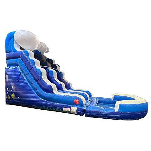Inflatable Water Slide for Kids & Toddlers with Inflatable Pool, Backyard, Park or Commercial Use, Outdoor Water Play, Includes Blower Stakes, Splash Pool & Storage Bag, Large 25.5\' x 9\' x 15\' - Thumbnail 7