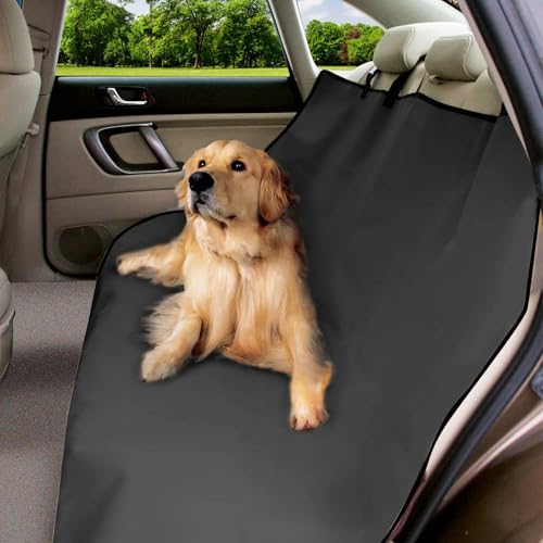 URAQT Universal Kofferraumschutz, 600D Oxford Wasserdichter Kofferraumdecke Hundedecke Auto Schwarz Autoschondecken für Hunde Hundedecke Auto Rückbank Kommt mit 4 Kopfstützengurten 145cm x 125 cm URAQT Universal Kofferraumschutz, 600D Oxford Wasserdichter Kofferraumdecke Hundedecke Auto Schwarz Autoschondecken für Hunde Hundedecke Auto Rückbank Kommt mit 4 Kopfstützengurten 145cm x 125 cm