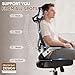 GABRYLLY Ergonomic Office Chair, Home Mesh Desk Chair with Adjustable Lumbar Support, 5D Arms & Wide Seat, 135° Recline Big and Tall Computer Chairs for Work Gaming, Heavy Duty,300LBS