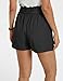 GRACE KARIN Women Fashion Casual High Waist Loose Shorts with Belt XL Black