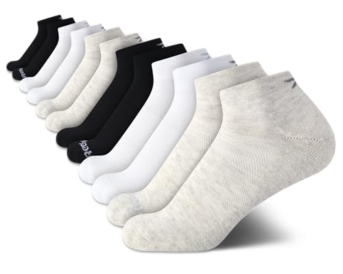 Image of Reebok Womens Quarter Socks 12 Pack Moisture Wicking Athletic Socks