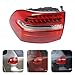 For Porsche Cayenne 2007 2008 2009 2010 Rear LED Tail Light Assembly, Left & Right Side Tail Lamp with Brake Light & Turn Signal Light, Taillight Assembly Direct Replacement, 95563148801 (Left)