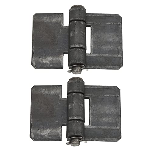2 Pack 106x75mm Paumelles Soudables, Paumelle à Souder en Acier Résistant Épaisseur 5mm pour Rampe de Remorque Porte de Garage Portail
