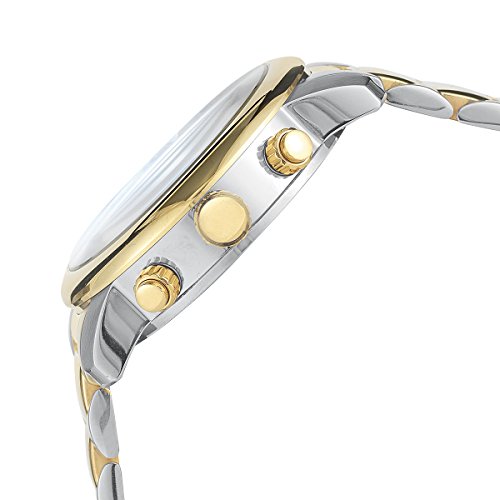Giorgio Milano Luxury Watches For Women - 'Giovanna' Chronograph Ladies Watch With 44 Mm Case - Japanese Quartz Movement - Stainless Steel Band - Am/Pm Dial #TOP1