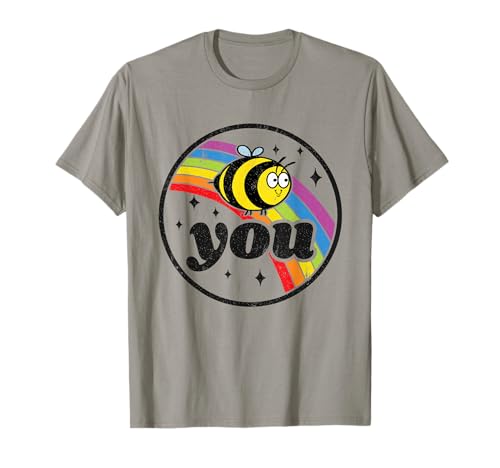 Bee You Gay Pride Rainbow Flag Lesbianas Igualdad Aliado LGBT Camiseta