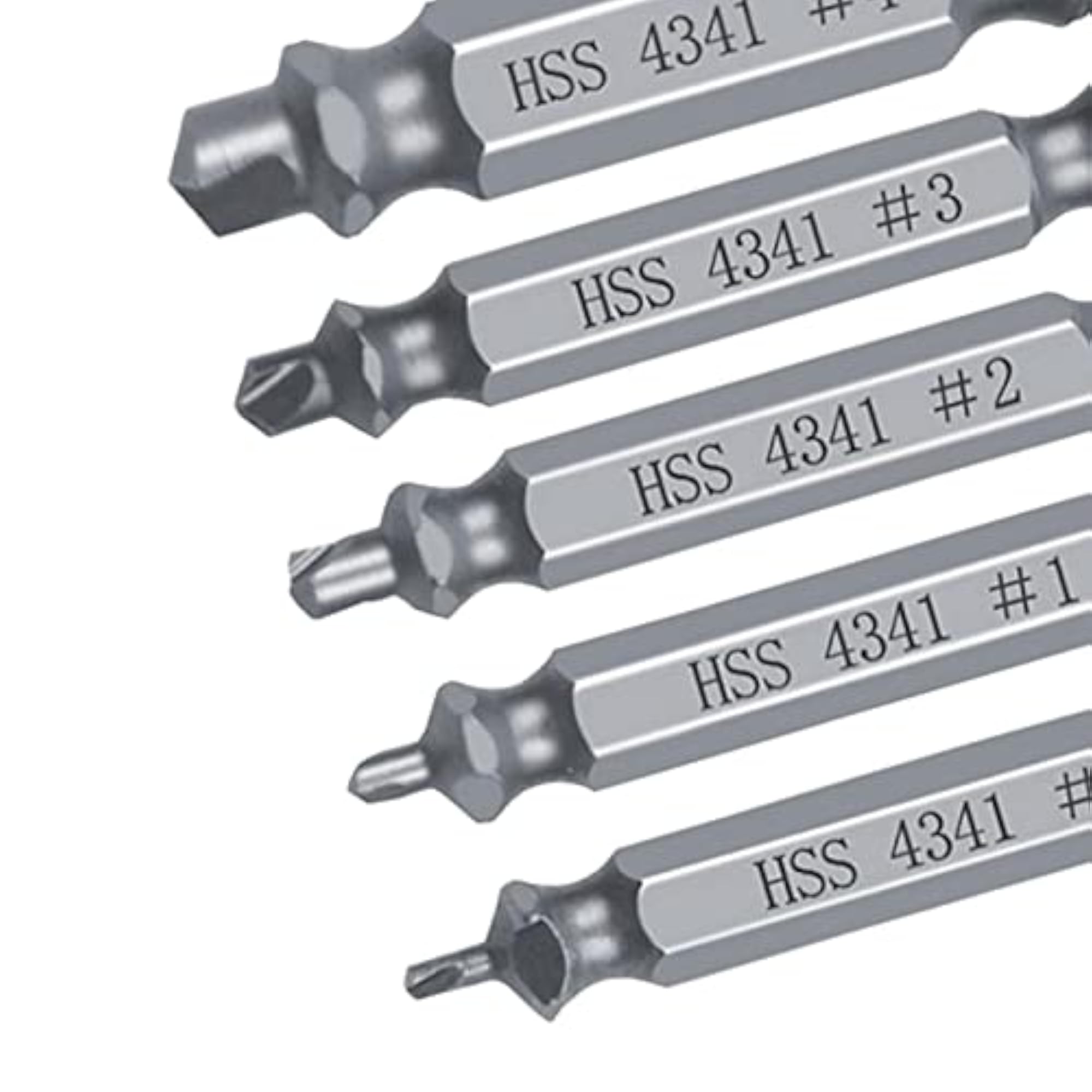5 Pcs Broken Bolt Damage Screw Remover Extractor Drill Bits Set