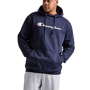 Champion Men’s Hoodie, Powerblend, Fleece Pullover, Comfortable Graphic Sweatshirt Hooded