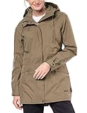 atmungsaktiv Jack Wolfskin Damen CAMEIA Parka, Sand Dune, XXL