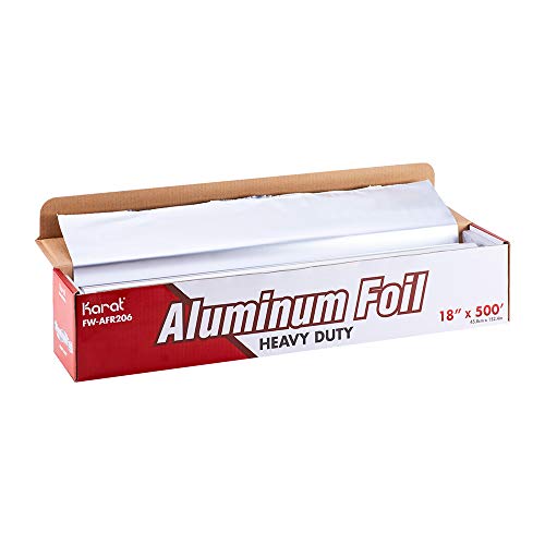 Karat 18"x 500" Heavy Duty Aluminum Foil Roll, FW-AFR206 Karat 18"x 500" Heavy Duty Aluminum Foil Roll, FW-AFR206