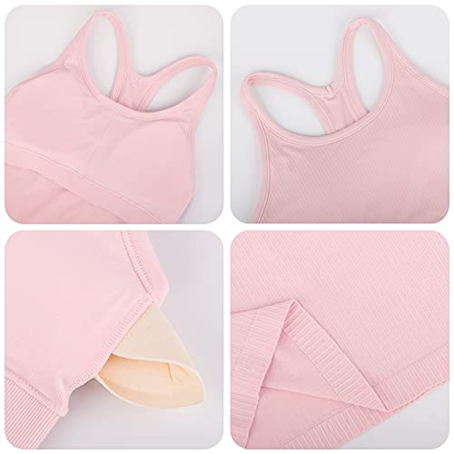 Image of sphinx cat Yoga Racerback Tank Top for Women with Built in Bra,Women's Padded Sports Bra Fitness Workout Running Shirts