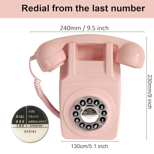 Telefone de parede, telefone fixo com fio para casa, telefone retrô montado na parede, telefones ant