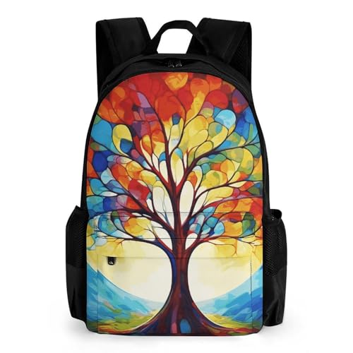 Mochila colorida Tree Of Life para senderismo y viaje