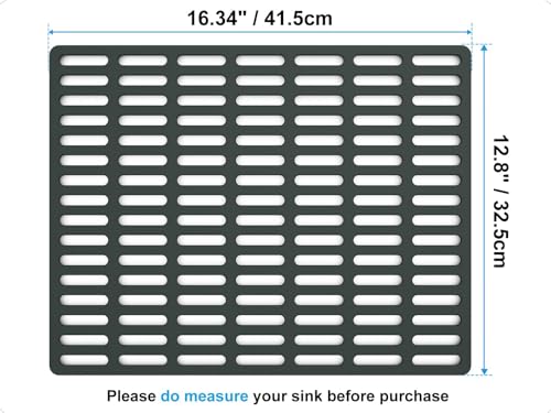 VELOVYO Sink Protector Mat, Kitchen Sink Protector, Silicone Mat, Dishwasher Safe, No Odour, Elevated Feet, 41.5 x 32.5 cm by VELOVYO - Image 6