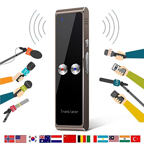 lesgos Traducteur Vocale Instantanée, Traducteur Intelligent de Multilingue Dispositif De Traduction Bidirectionnelle en Temps Réel Support 68 Langues pour La Réunion, Le Voyage, Ou L'étude Etc