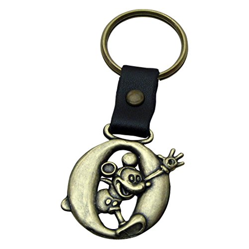 Mickey Mouse Letter O Disney Brass Keychain #TOP15