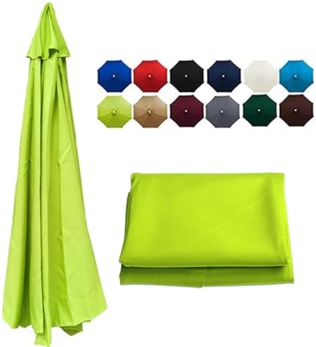 9ft Patio Umbrella Replacement Canopy Cover - Durable Yellow Outdoor Market Umbrella Fabric for Garden & Table (270cm, 8 Ribs) - Weather Resistant & UV Protection