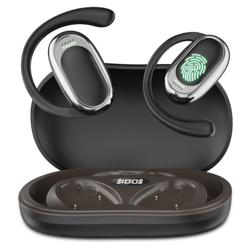 ANVOSED 144-Language Translation Earbuds for Android/iPhone with APP, 5-in-1 AI Translator Earbuds Real Time with Translation Calls (Black)