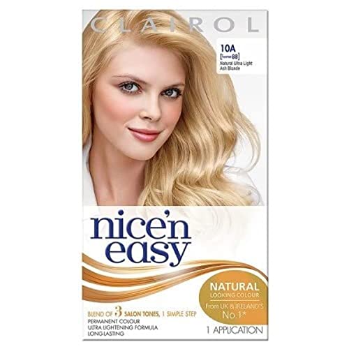 Clairol Nice'n Easy Permanent Hair Dye 88/10A Natural Ultra Light Ash Blonde