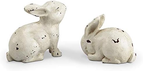 SPI Home White Rabbit Pair Décor, Set of 2