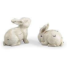 White Rabbit Pair Decor, Set of 2
