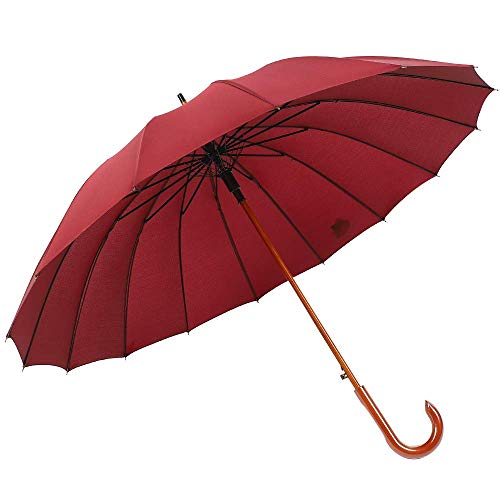 ksotutm長傘 レディース傘 高強度16本骨 紳士傘 ベーシック ジャンプ 高強度グラスファイバー伞 113cm