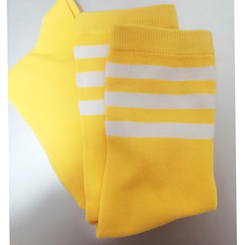 Image of Women's Knee High Athletic Socks Casual Stripes Tube Socks Outdoor Sport Socks