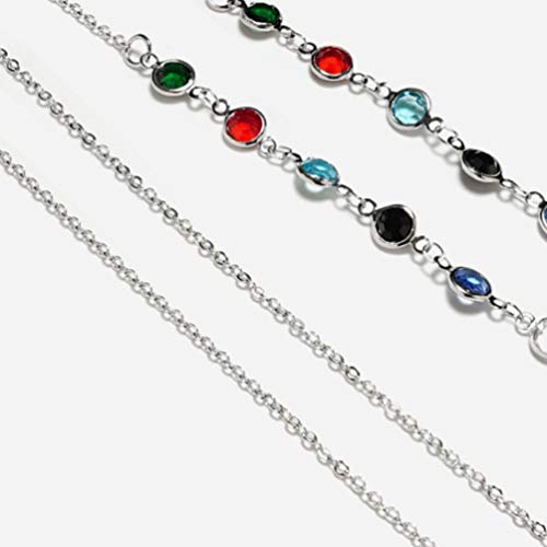 Correntes de óculos de sol com contas e alça para óculos de leitura, cordões, cordões, cordões de co