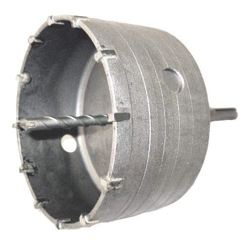 Unibos | Tungsten Carbide Tipped Core Drill 110 mm Diameter Sds Hole Cutter | TCT C/W Pilot Bit SDS Shank Arbor | For The Use In Drilling Brick, Concrete & Masonry