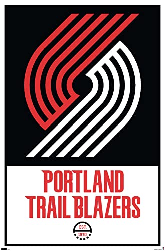 Trends International NBA Portland Trail Blazers - Logo 21 Wall Poster, 22.375" x 34", Unframed Version