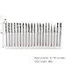 YUFUTOL 20pcs Solid Carbide Burr Set 0.118‘’（3mm）shank Tungsten Carbide Rotary Files Burrs with 3mm Cutting Head diameter Fits Most Rotary Drill Die Grinder for Woodworking,Engraving,Drilling,Carving