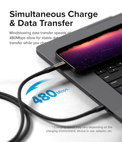 Adaptateur Lightning vers USB C Ringke au design compact et finitions soignées