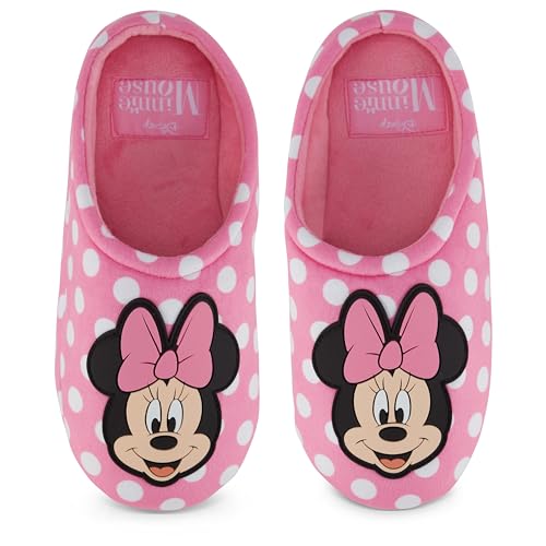 Disney Ladies Minnie Mouse Clog Slippers - Ladies Classic Minnie Mouse Slip On Clog Slippers Soft House Slippers2